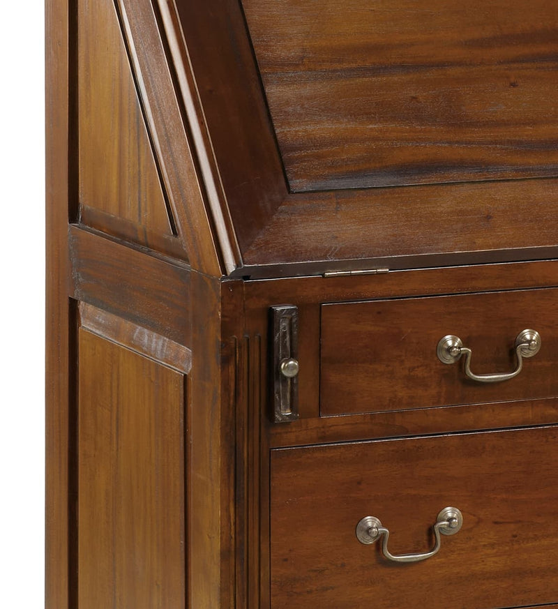 Cabinet din lemn cu 5 sertare, Vintage Nuc, l90xA48xH113 cm (2)