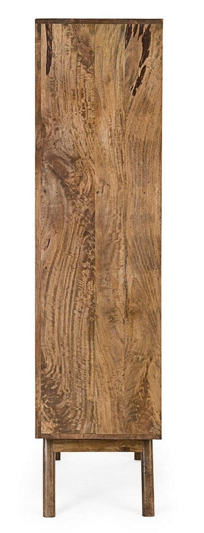 Cabinet din lemn de mango, cu 4 usi, Sylvester Natural, l104xA40xH158 cm (4)