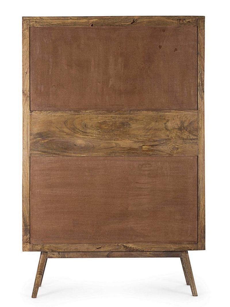 Cabinet din lemn de mango, cu 4 usi, Sylvester Natural, l104xA40xH158 cm (3)
