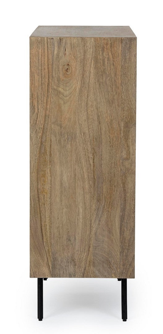 Cabinet din lemn de mango si metal, cu 4 usi, Darsey Natural, l92xA40xH110 cm (4)