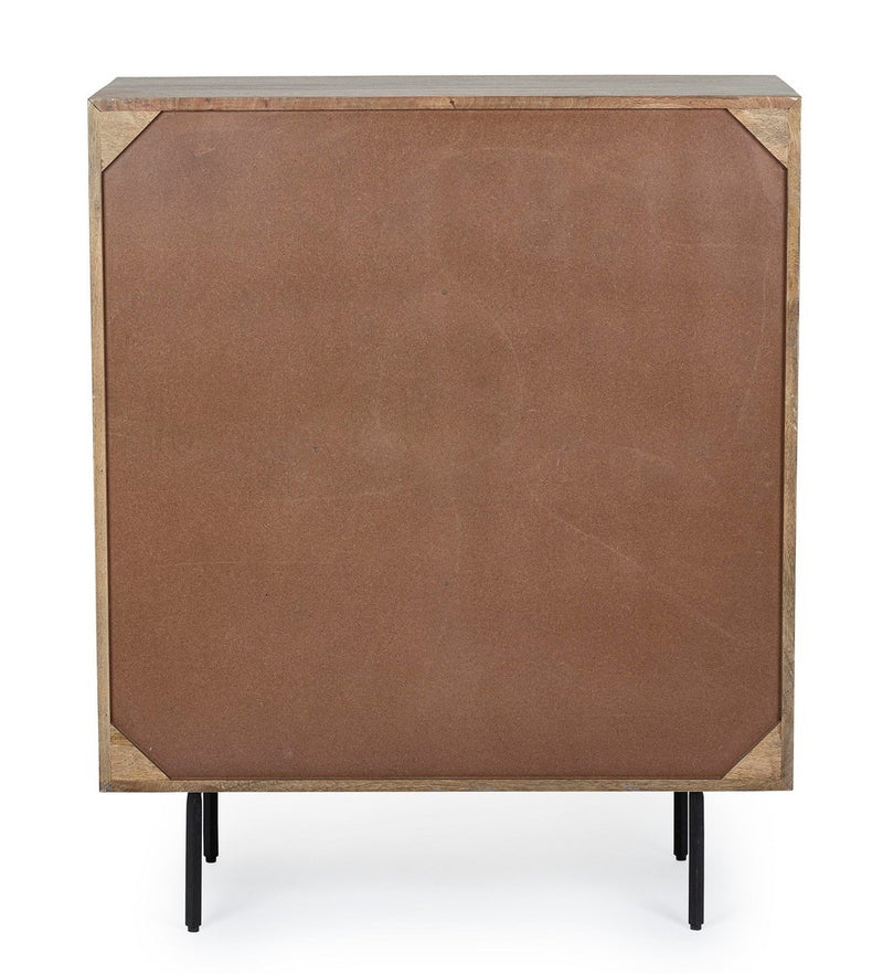 Cabinet din lemn de mango si metal, cu 4 usi, Darsey Natural, l92xA40xH110 cm (5)