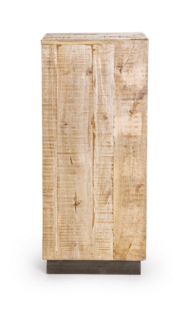 Cabinet din lemn de mango si metal, cu 5 sertare Tudor Natural, l45xA35xH110 cm (5)