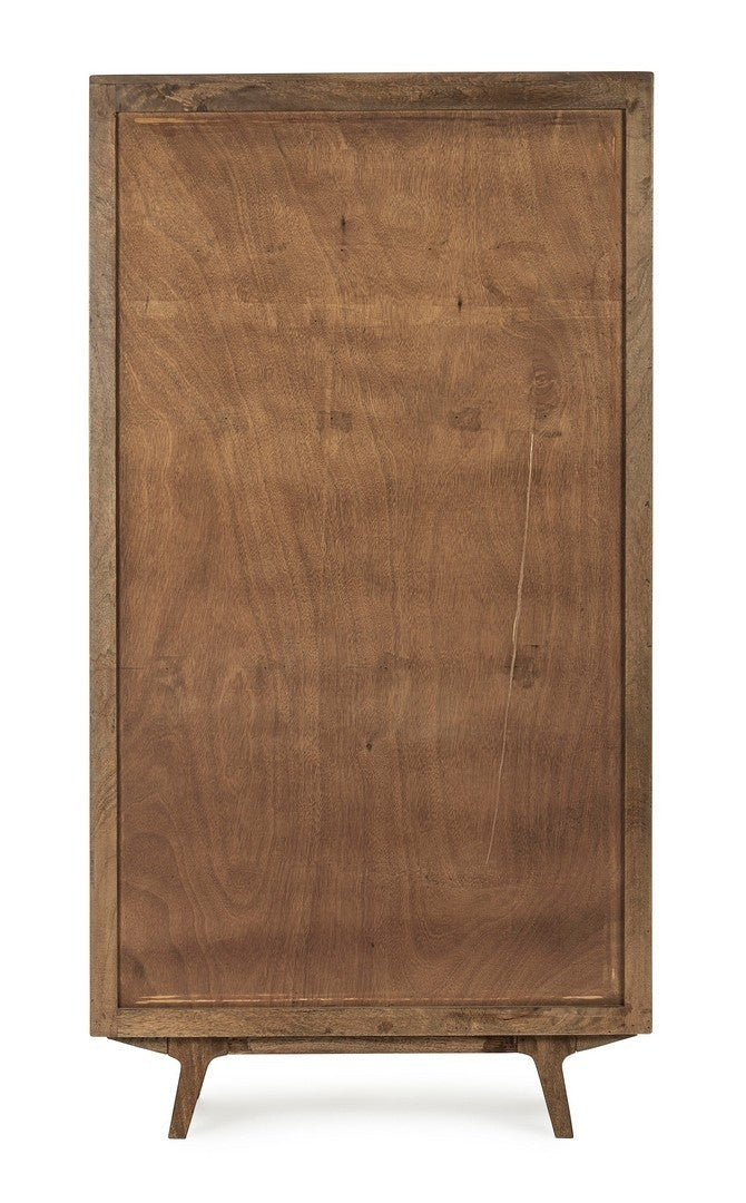 Dulap din lemn de mango, cu 3 sertare si 2 usi, Sherman Natural, l96xA40xH180 cm (3)