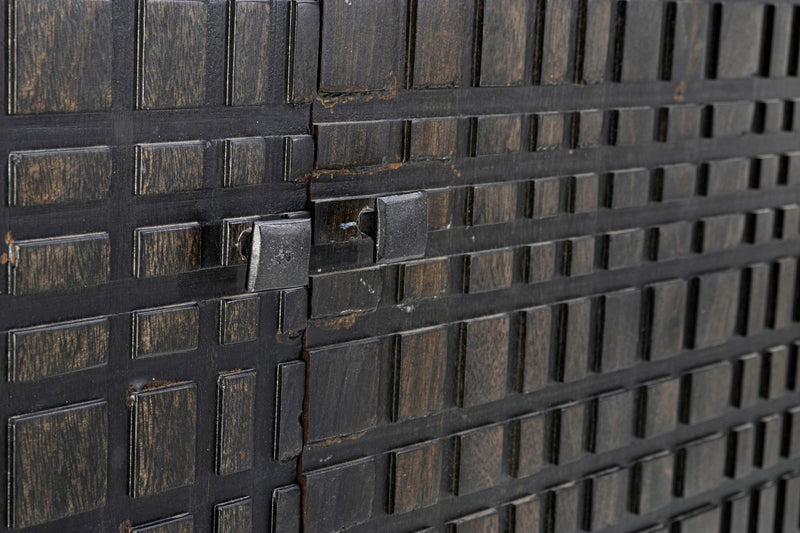 Cabinet din lemn si metal, cu 2 usi, Dorset Grafit, l90xA40xH160 cm (6)