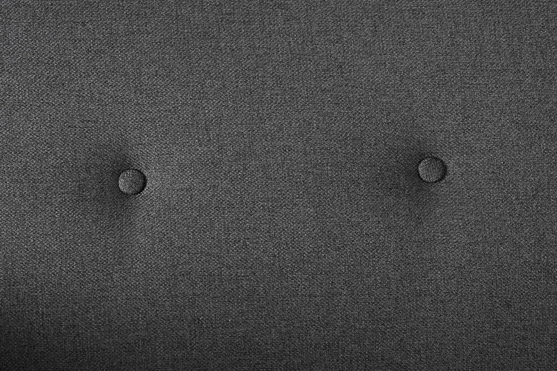Canapea Bridjet Negru Extensibila cu Spuma Poliuretanica, 3 Locuri, Suprafata de Dormit 180x105 cm, tapitata cu Stofa, l200xA82xH81 cm (7)
