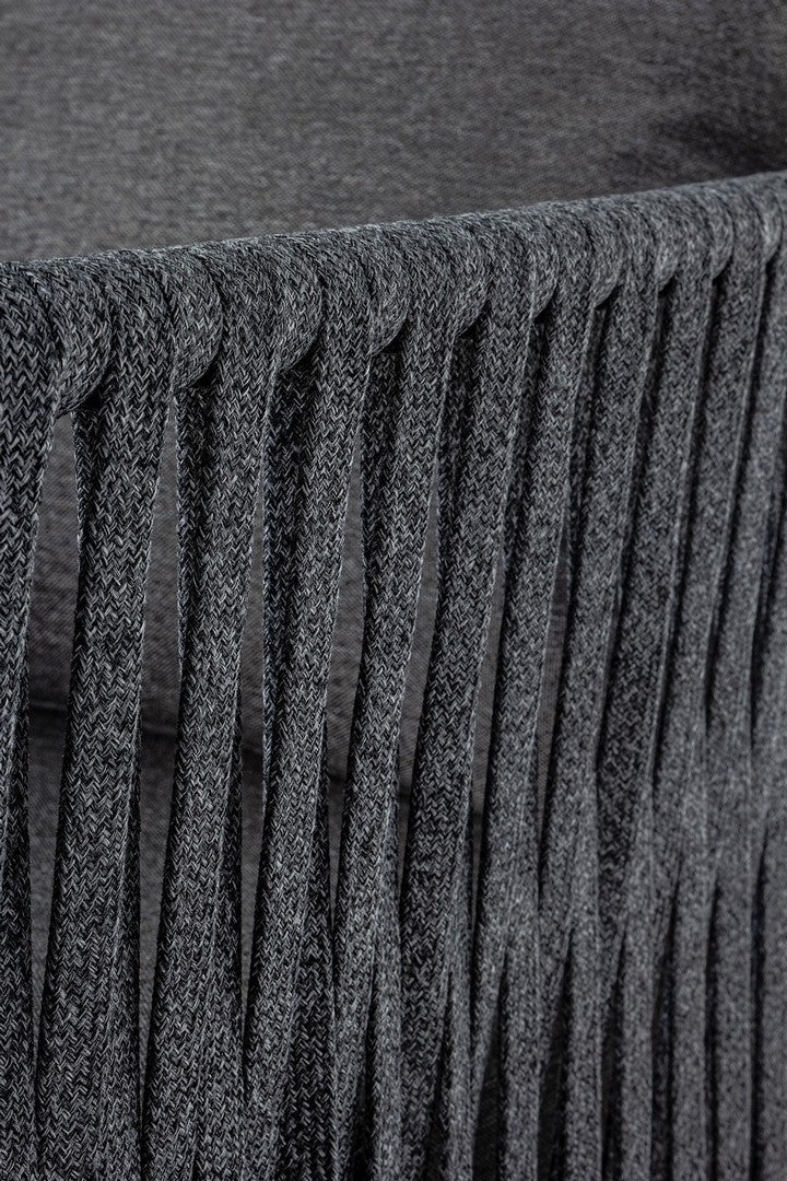 Canapea fixa pentru terasa, din aluminiu si material textil, 3 locuri, Florencia Antracit, l220xA85xH86 cm (8)