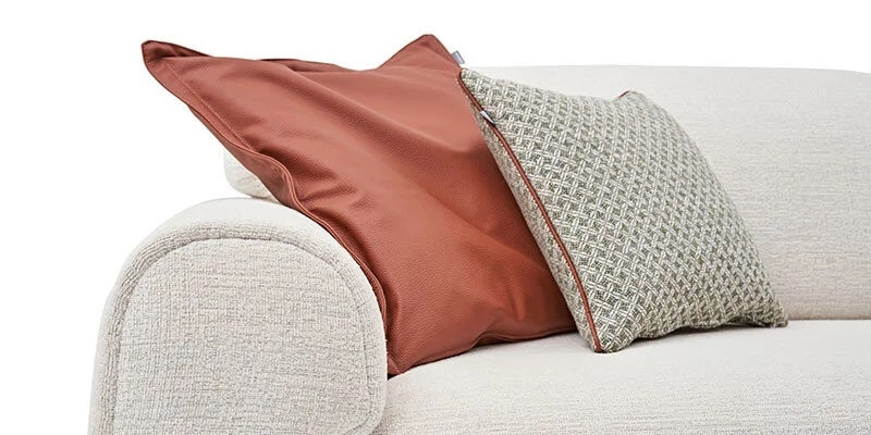 Canapea tapitata cu stofa, 3 locuri, cu functie sleep pentru 1 persoana, Brita Bej, l234xA98xH83 cm (6)