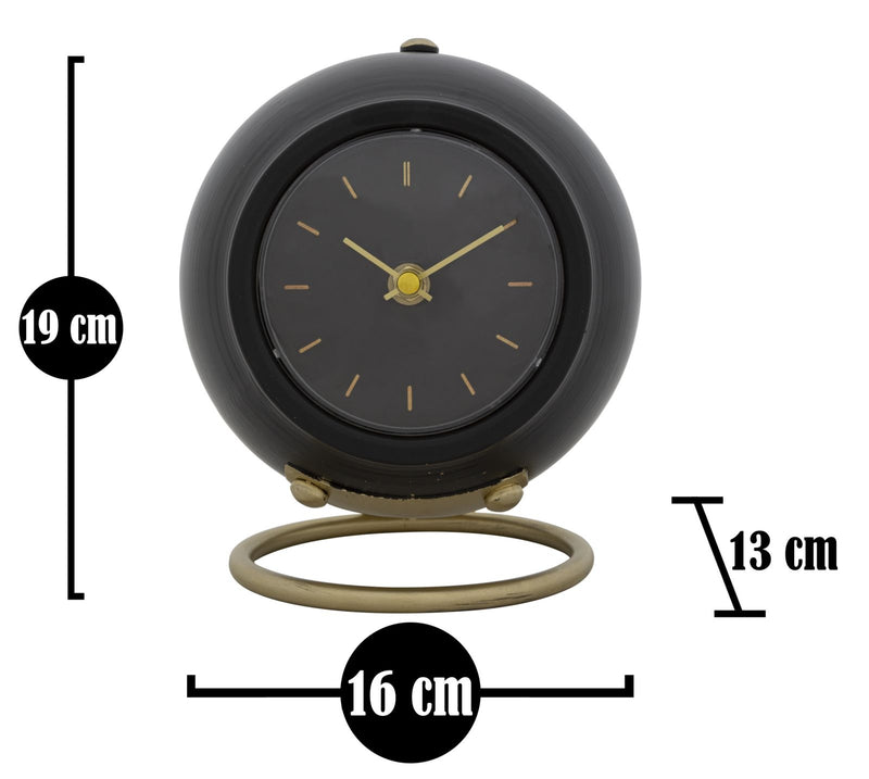 Ceas de masa Ball Negru / Auriu, L16xl13xH19 cm (4)