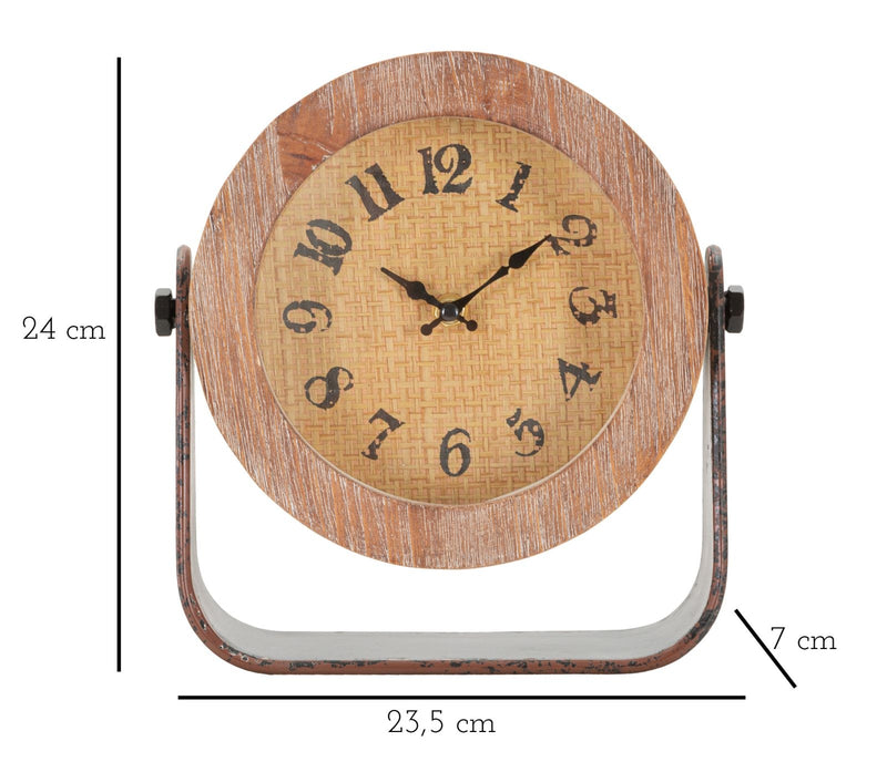 Ceas de masa Clock Round Maro, L23,5xl7xH24 cm (5)