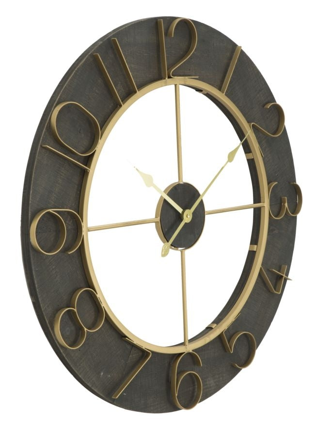 Ceas de perete Dark Glam Auriu, Ø 70 cm (1)