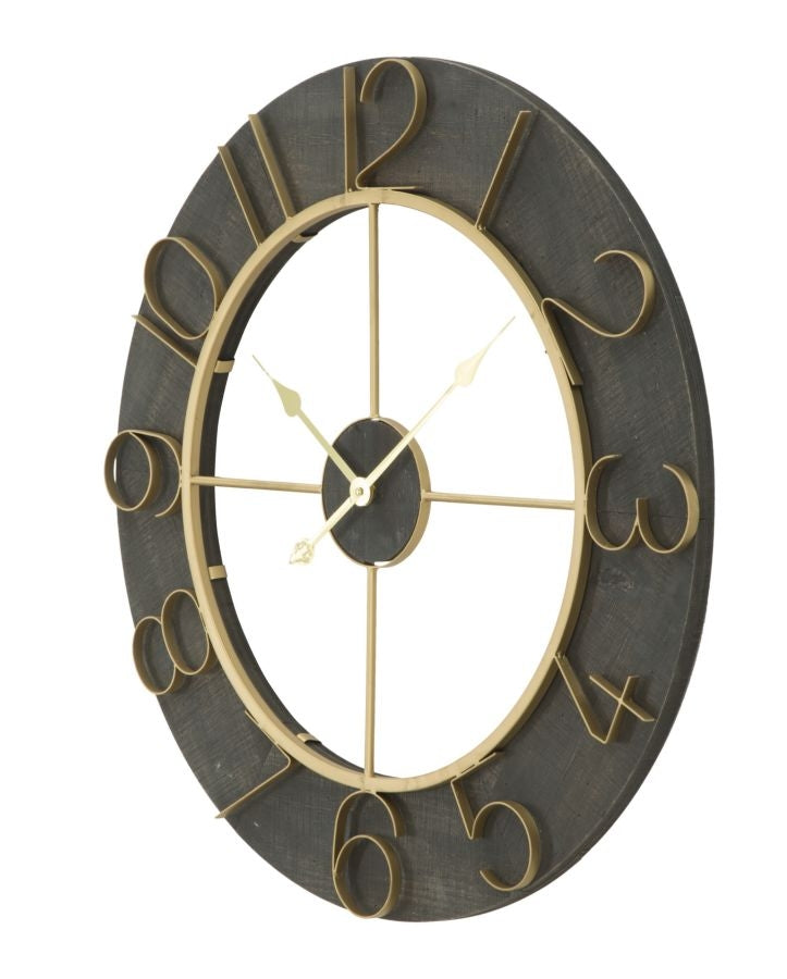 Ceas de perete Dark Glam Auriu, Ø 70 cm (2)