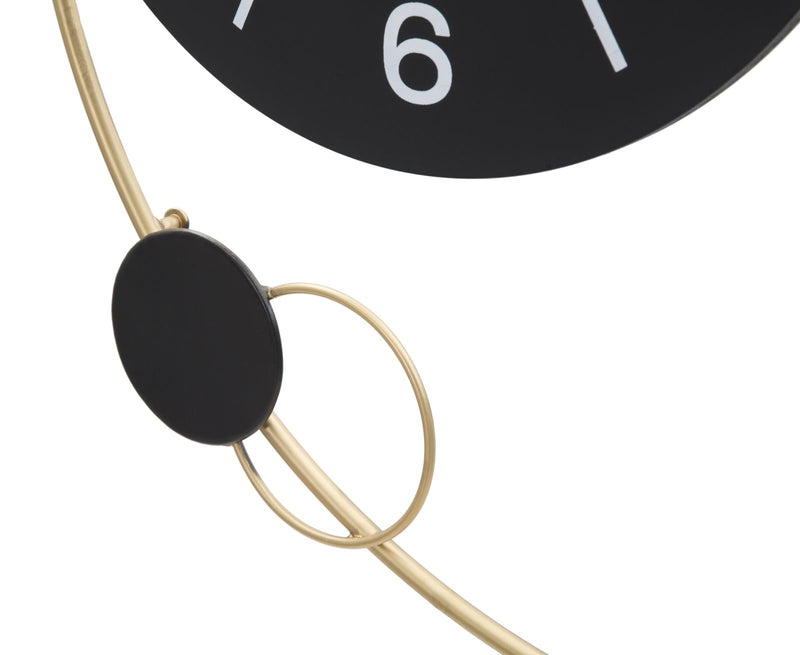 Ceas de perete Globe Negru / Auriu, L57xl60 cm (3)