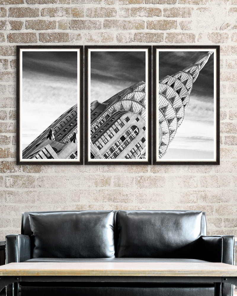 Tablou 3 piese Framed Art Chrysler Building Detail Triptych (1)