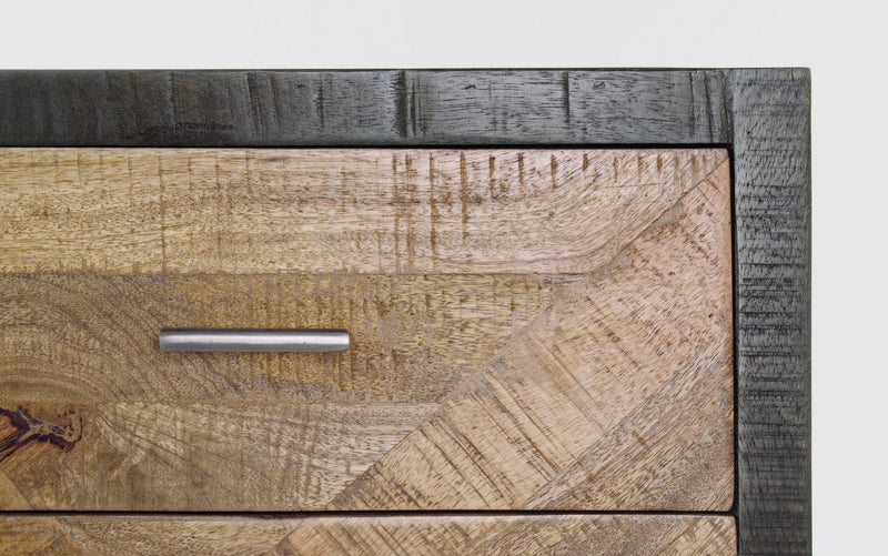 Comoda din lemn de mango si metal, cu 4 sertare Norwood Natural, l85xA35xH85 cm (5)