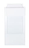Consola din sticla si MDF, cu 2 sertare, Line Transparent / Alb, l110xA40xH75 cm (2)