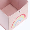 Cos depozitare pliabil, pentru copii, Rainbow Roz, L28xl28xH28 cm (2)