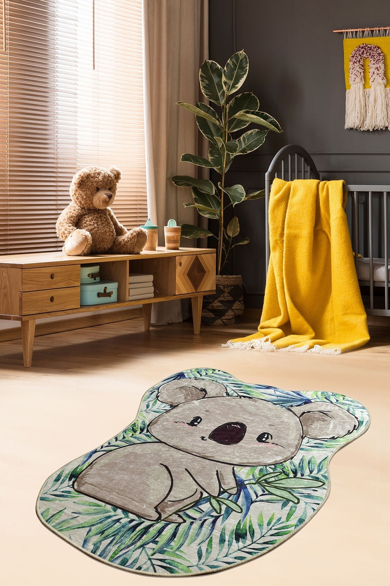 Covor pentru copii Koala Shape Multicolor & ASRGRP-COVOR-PENTRU-COPII-KOALA-SHAPE-MULTICOLOR