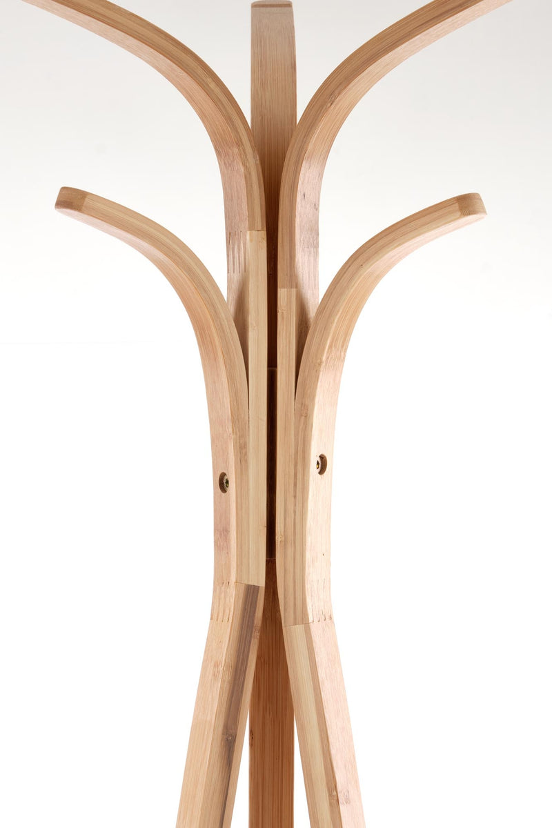 Cuier din lemn si bambus, Wes63 Natural, l52xA52xH177 cm (6)