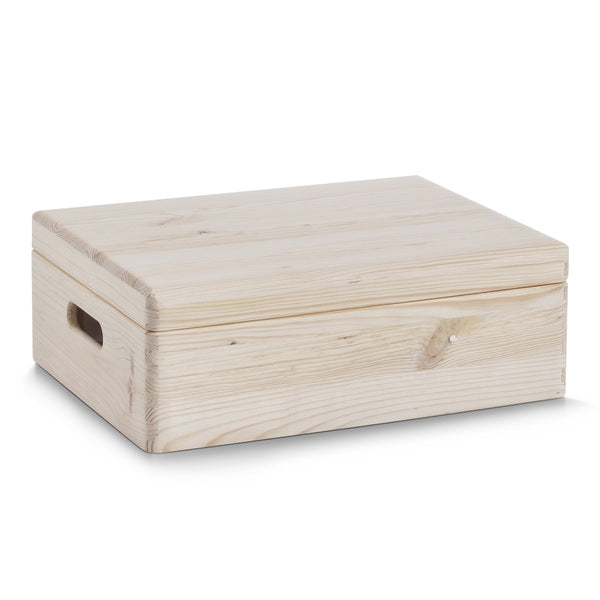 Cutie compartimentata, din lemn, Softwood Lid Medium Natural, L40xl30xH14 cm (1)