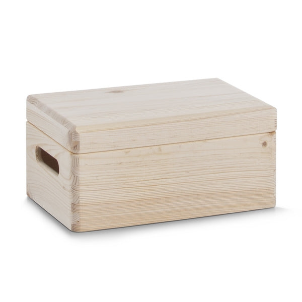 Cutie compartimentata, din lemn, Softwood Lid Small Natural, L30xl20xH14 cm (1)