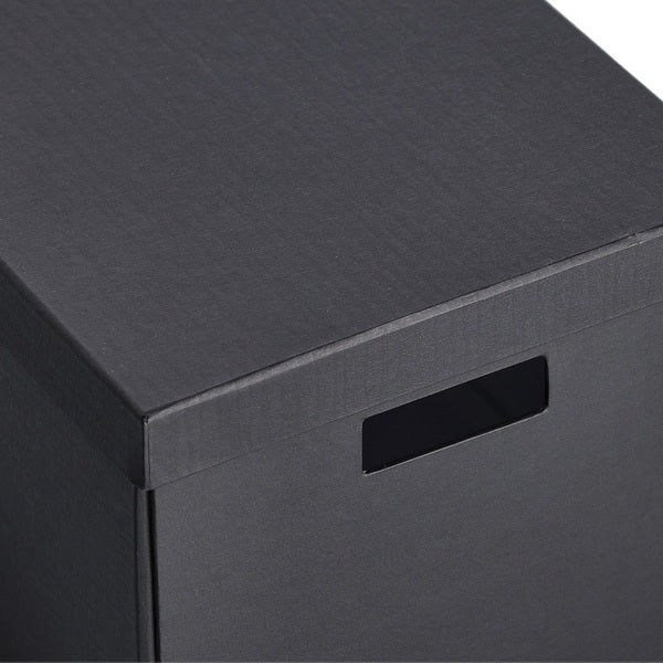 Cutie pentru depozitare, din carton reciclat, Fold Large Negru, L33,5xl33xH32 cm (2)