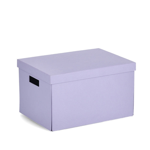 Cutie pentru depozitare, din carton reciclat, Fold Small Lila, L35xl25xH20 cm