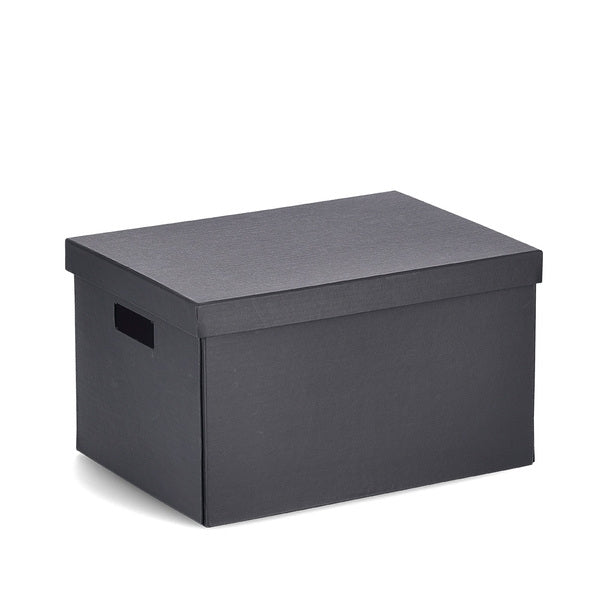 Cutie pentru depozitare, din carton reciclat, Fold Small Negru, L35xl25xH20 cm