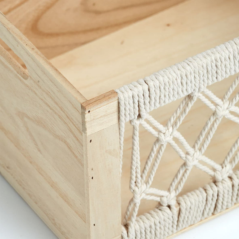 Cutie pentru depozitare din lemn, Boho II Natural, L35xl25xH18 cm (4)