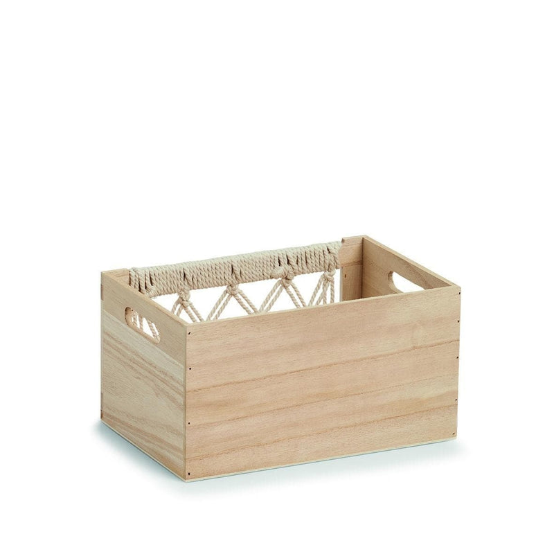 Cutie pentru depozitare din lemn, Boho Natural, L30xl20xH16 cm (2)
