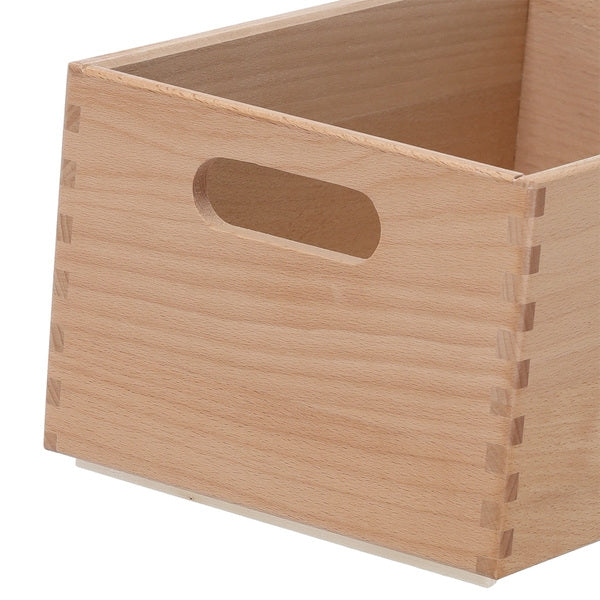 Cutie pentru depozitare, din lemn de fag, Stack Rectangle Small Natural, L30xl20xH15 cm (4)