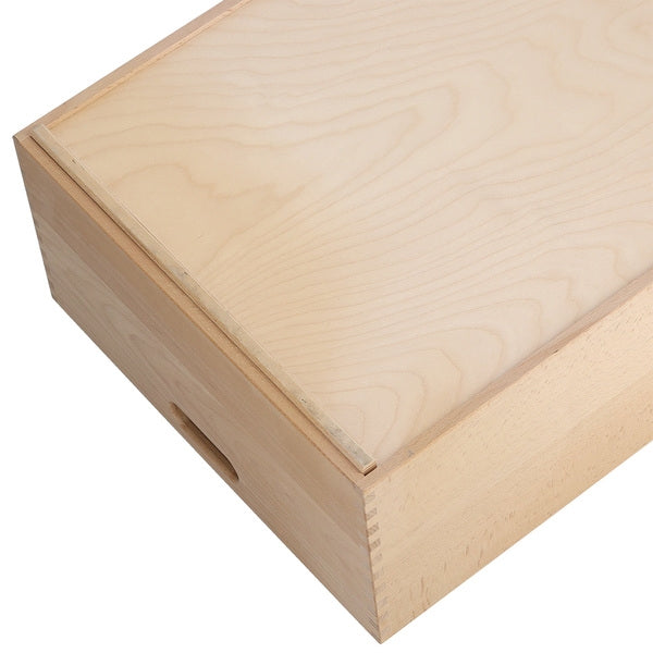 Cutie pentru depozitare, din lemn de fag, Stack Tall II Natural, L60xl40xH21 cm (4)