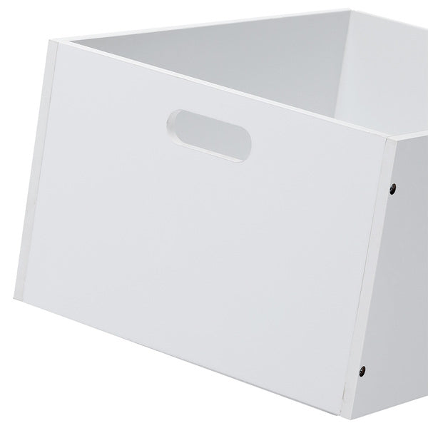 Cutie pentru depozitare, din MDF, Stack Large Alb, L40xl30xH20 cm (5)