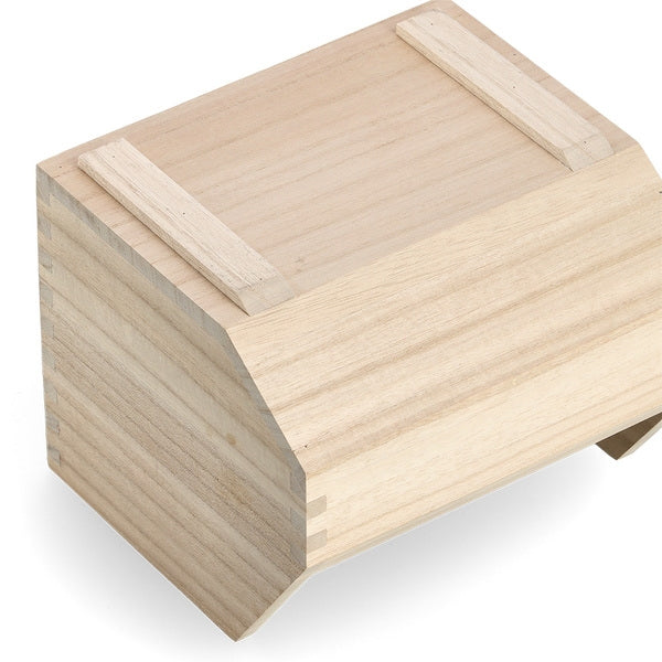 Cutie suprapozabila pentru depozitare, din lemn de Paulownia, Stack Cut Natural, L20,5xl18,5xH16,3 cm (5)