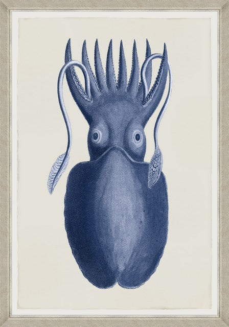 Tablou 2 piese Framed Art Cuttlefish On Blue (3)