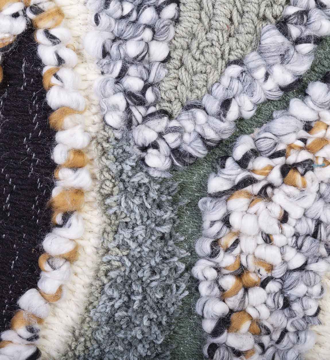 Moycor Decoratiune de perete, Tapy Oval Negru, 120 x 90 cm