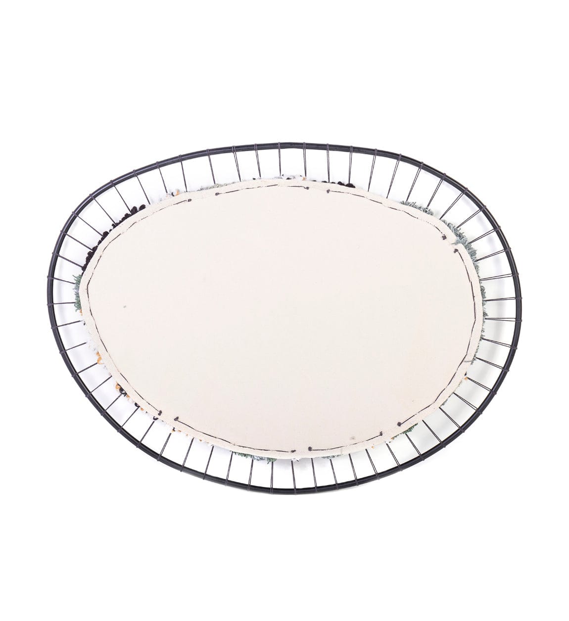 Moycor Decoratiune de perete, Tapy Oval Negru, 120 x 90 cm