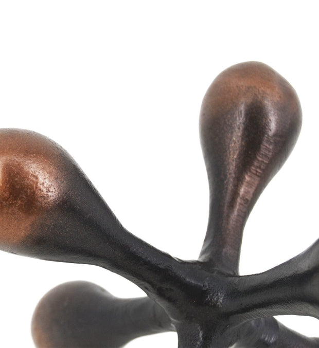 Decoratiune din aluminiu, Antique Cupru / Negru, L23xl23xH23 cm (1)