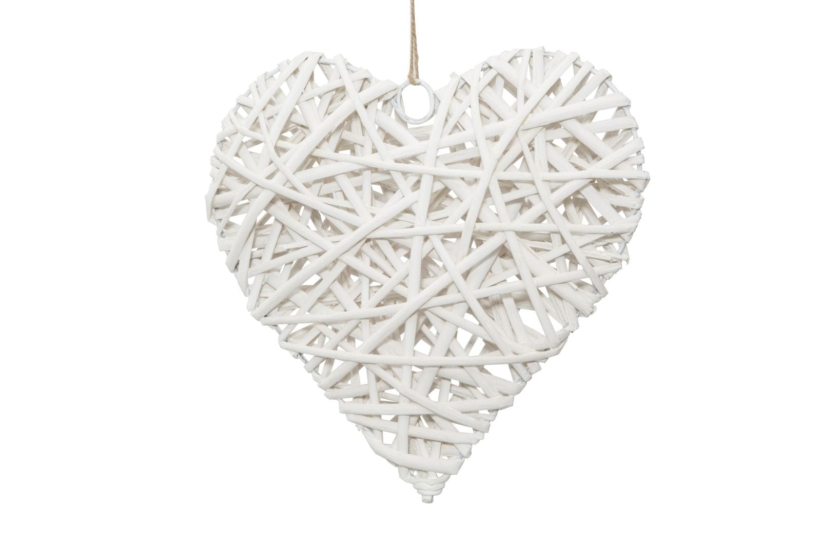 Mauro Ferretti Decoratiune din lemn Heart Media Alb, l20xA5xH20 cm