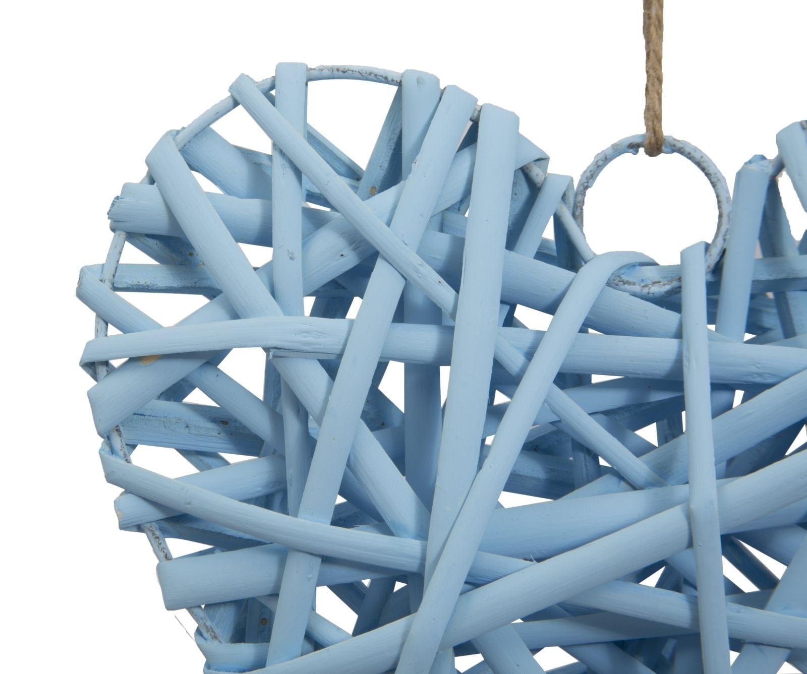 Decoratiune din lemn Heart Media Bleu, l15xA4xH15 cm (1)