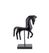 Moycor Decoratiune din lemn, Horse Negru, l28xA13xH45 cm