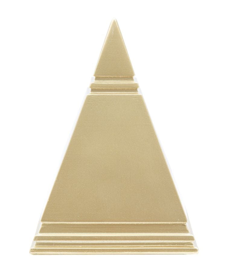 Mauro Ferretti Decoratiune din polirasina Piramide Auriu, L11,5xl11,5xH15,5 cm
