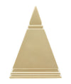 Mauro Ferretti Decoratiune din polirasina Piramide Auriu, L11,5xl11,5xH15,5 cm