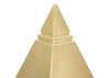 Mauro Ferretti Decoratiune din polirasina Piramide Auriu, L11,5xl11,5xH15,5 cm