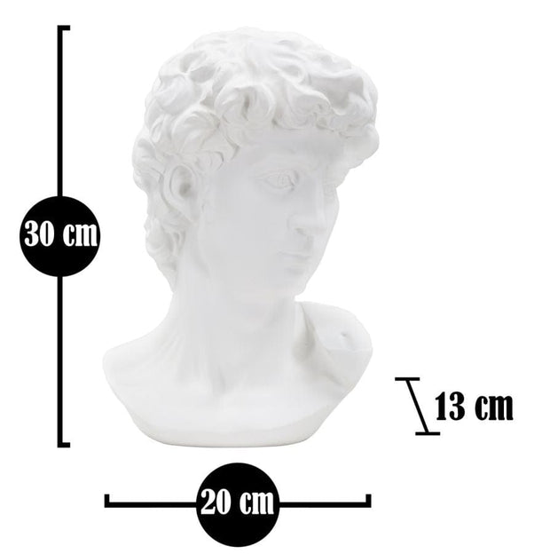 Mauro Ferretti Decoratiune din polirasina Roman Plus Alb, L20xl13xH30 cm