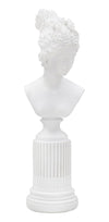 Mauro Ferretti Decoratiune din polirasina Statua Woman Alb, L11xl10,5xH35,5 cm