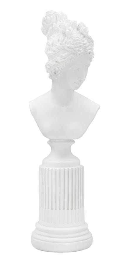 Mauro Ferretti Decoratiune din polirasina Statua Woman Alb, L11xl10,5xH35,5 cm