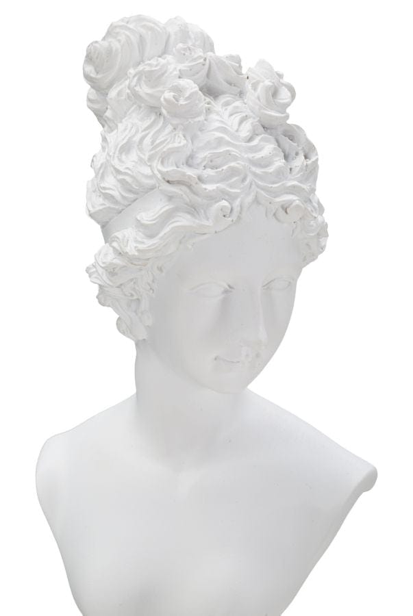 Mauro Ferretti Decoratiune din polirasina Statua Woman Alb, L11xl10,5xH35,5 cm