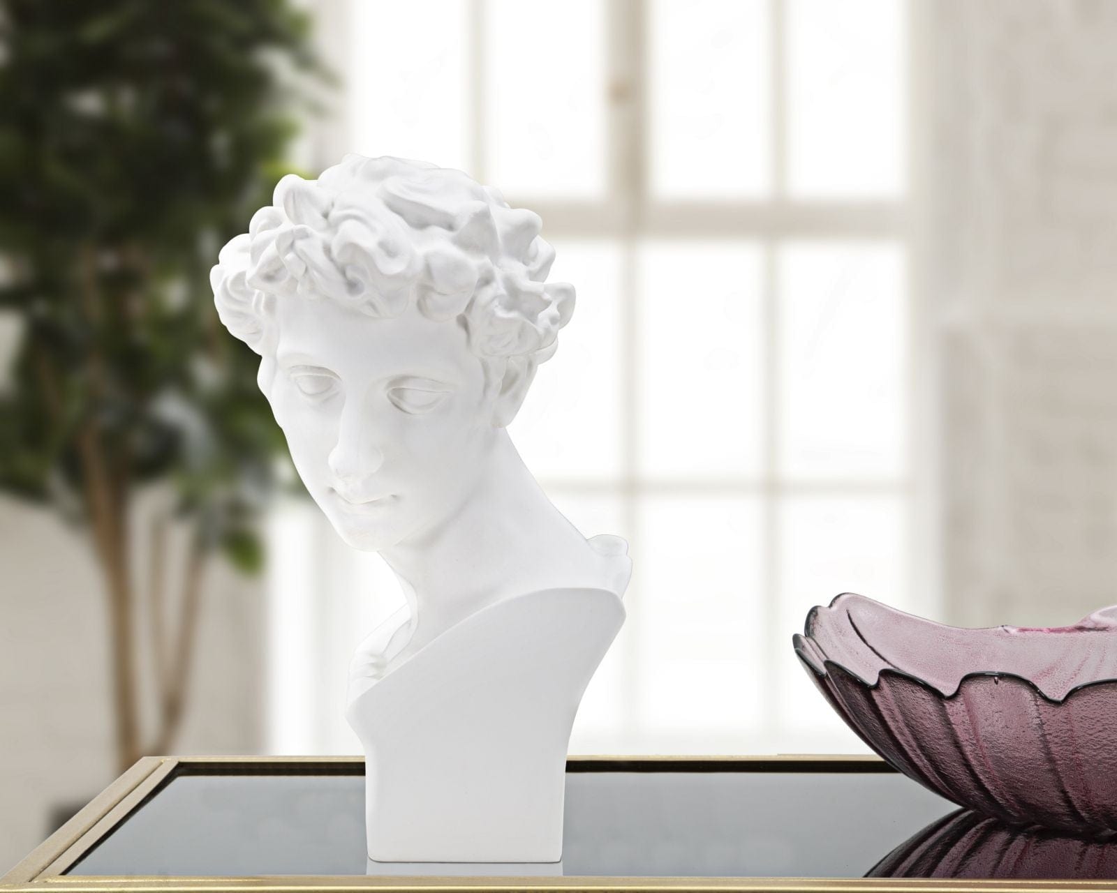 Mauro Ferretti Decoratiune din polirasina Young Roman Alb, L20xl17,5xH30 cm