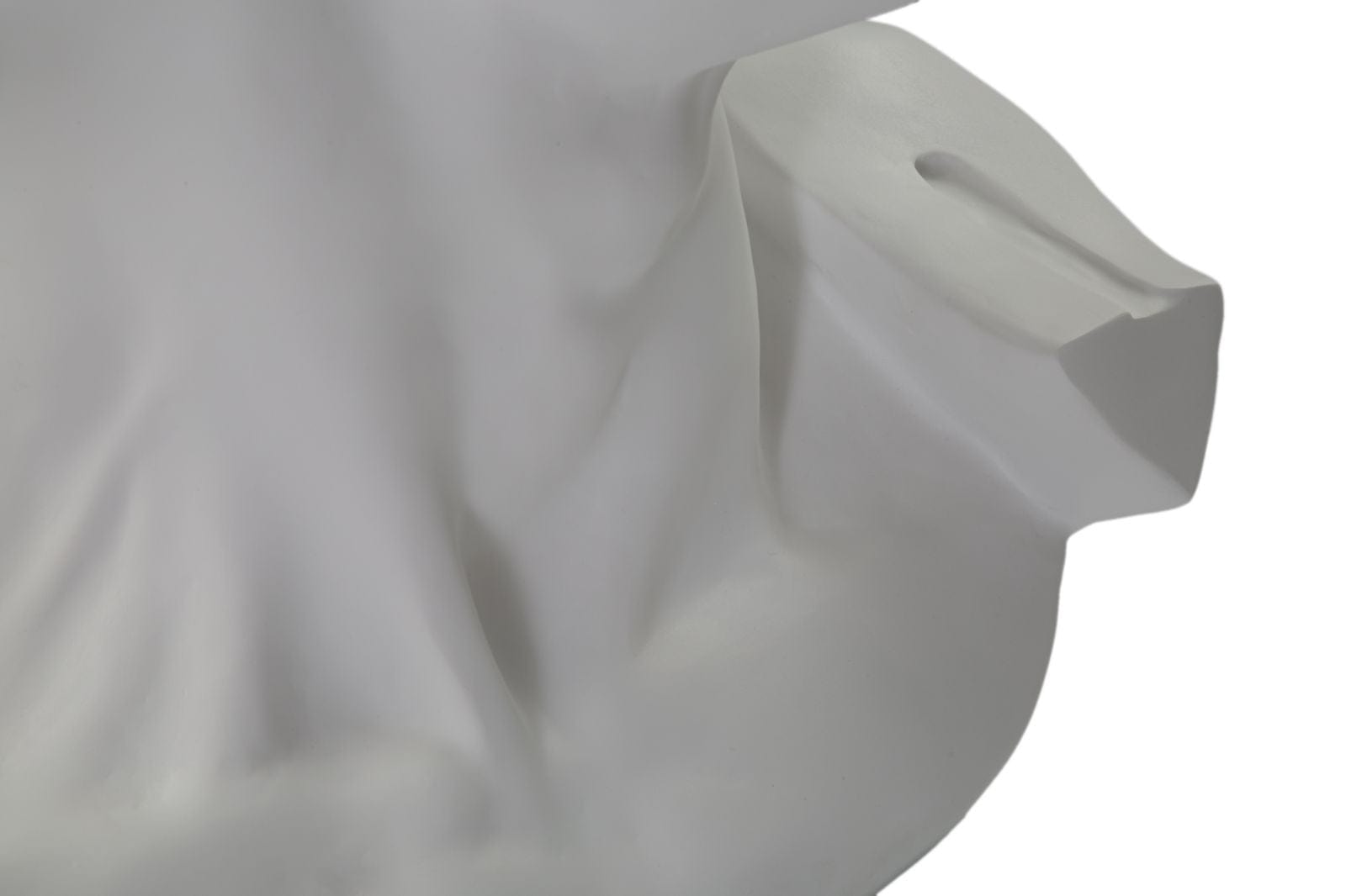 Mauro Ferretti Decoratiune din rasina Ancient Head Sculpture Alb, L44xl35,5xH60 cm