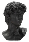 Mauro Ferretti Decoratiune din rasina Ancient Head Sculpture Negru, L44xl35,5xH60 cm